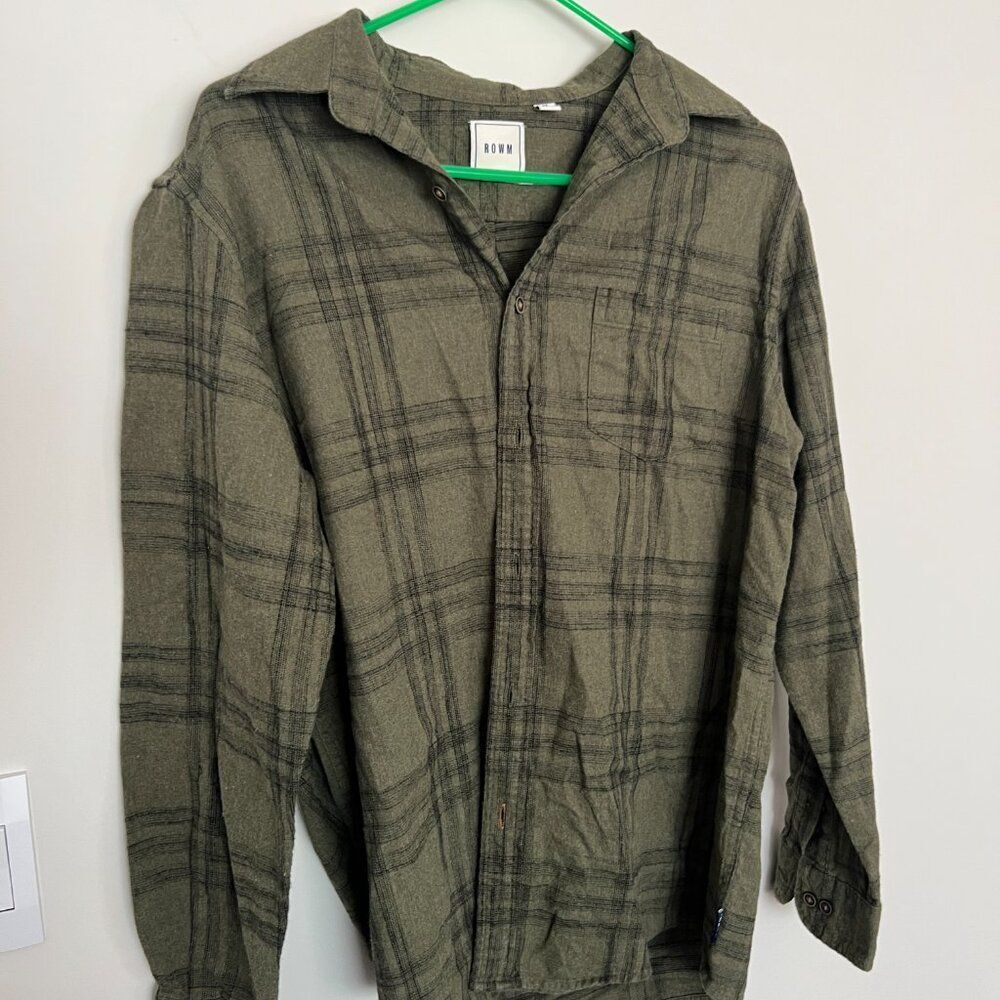 Rowm green button down size‎ M - Picture 5 of 7